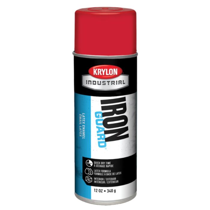 Krylon Industrial Iron Guard Latex Enamel Spray Paint - Red, 12 oz