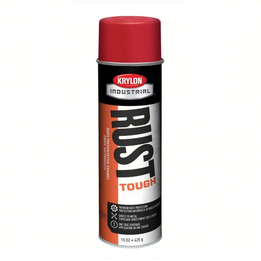 Krylon Industrial Rust Tough Rust Preventative Enamel Spray Paint - Red, 15 oz